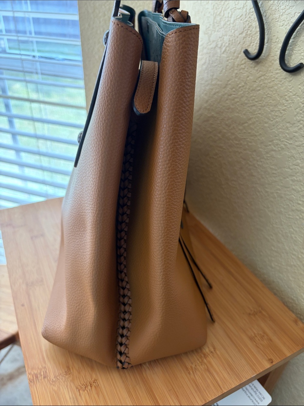 Coach Tan Pebbled Leather Market Tote bag - Picture 5 of 14